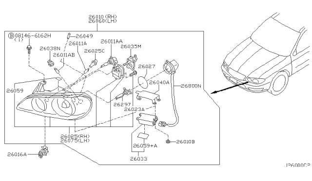 2004 Infiniti I35 Headlamp Diagram 2