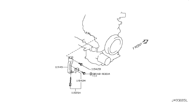 2004 Infiniti I35 Power Steering Pump Mounting Diagram