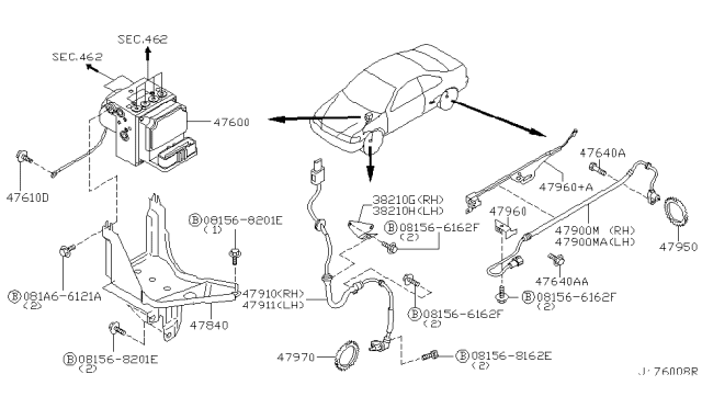 2001 Infiniti I30 Anti Skid Control Diagram 6