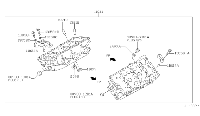 2001 Infiniti I30 Cylinder Head & Rocker Cover Diagram 6