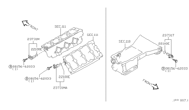 2001 Infiniti I30 Distributor & Ignition Timing Sensor Diagram 2