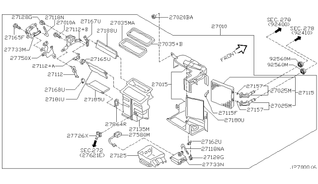 2004 Infiniti I35 Heater & Blower Unit Diagram 3