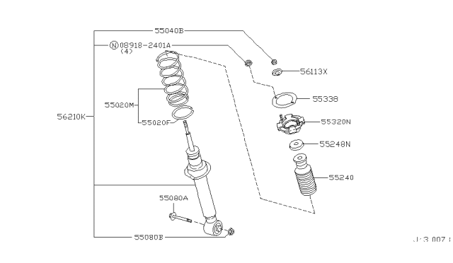 2001 Infiniti I30 Rear Suspension Diagram 2