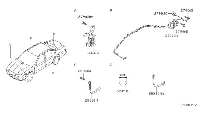 2003 Infiniti I35 Audio & Visual Diagram 3