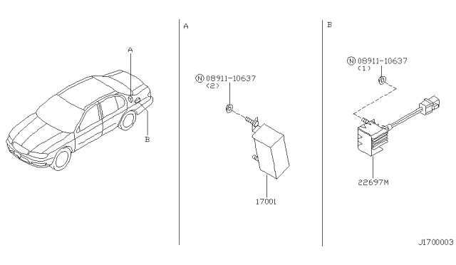 2001 Infiniti I30 Fuel Pump Diagram