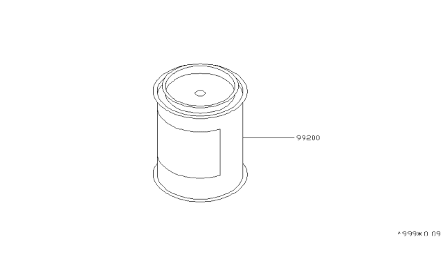 1990 Infiniti M30 Paint Touch Up C/#549 Silver Diagram for KU101-54986