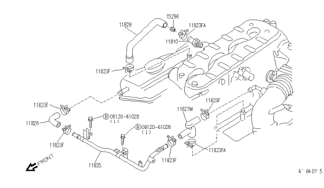 1990 Infiniti M30 Crankcase Ventilation Diagram