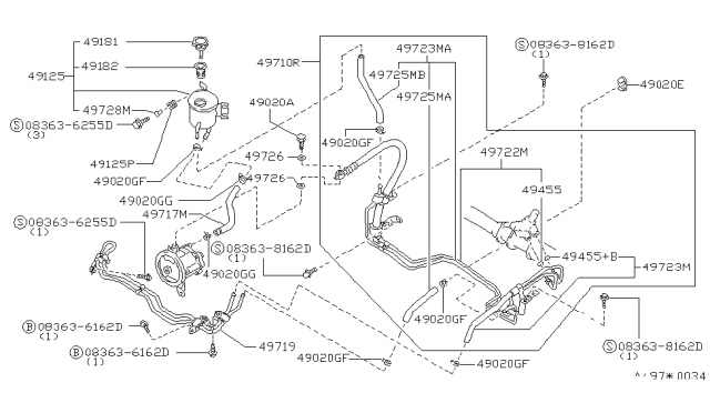 1992 Infiniti M30 Power Steering Piping Diagram