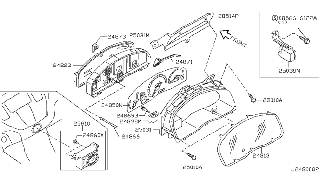 2006 Infiniti Q45 Instrument Meter & Gauge Diagram 3