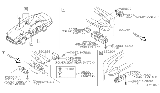 2005 Infiniti Q45 Switch Diagram 2