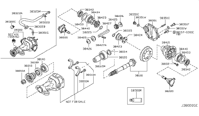 2006 Infiniti Q45 Rear Final Drive Diagram 2