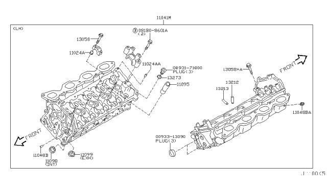 2006 Infiniti Q45 Cylinder Head & Rocker Cover Diagram 2