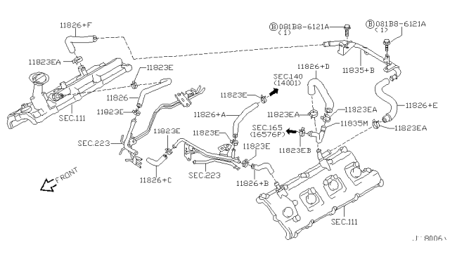 2006 Infiniti Q45 Crankcase Ventilation Diagram