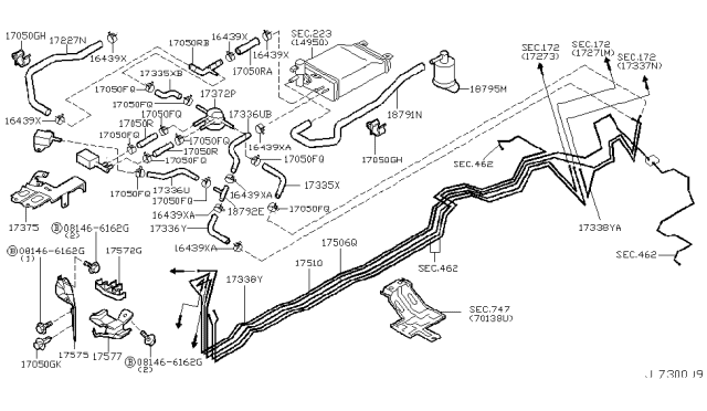 2003 Infiniti Q45 Fuel Piping Diagram 3