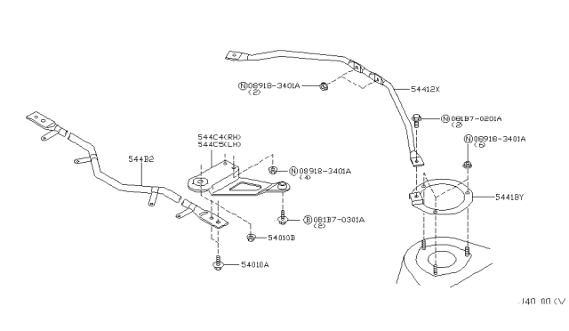 2004 Infiniti Q45 Front Suspension Diagram 7