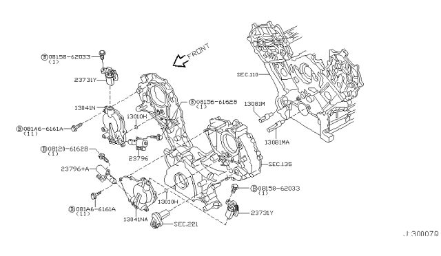 2002 Infiniti Q45 Camshaft & Valve Mechanism Diagram 2