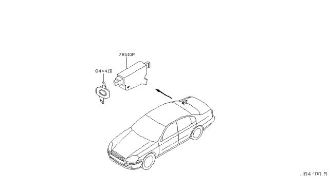 2003 Infiniti Q45 Trunk Opener Diagram 1