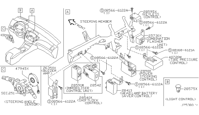 2004 Infiniti Q45 Electrical Unit Diagram 9