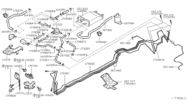 2006 Infiniti Q45 Fuel Piping Diagram 3