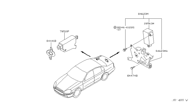 2004 Infiniti Q45 Trunk Opener Diagram