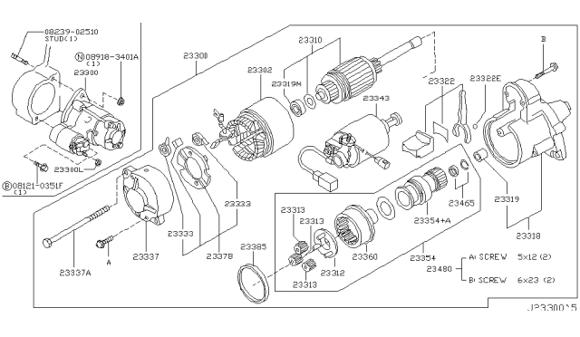 2006 Infiniti Q45 Starter Motor Diagram