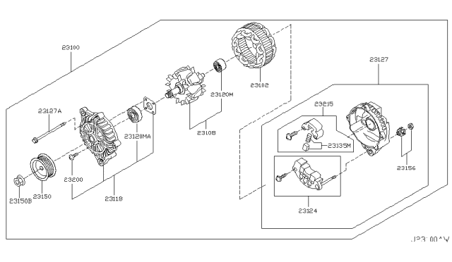 2004 Infiniti Q45 Alternator Diagram 2