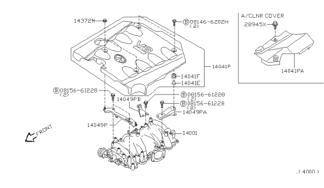 2004 Infiniti Q45 Manifold Diagram 1