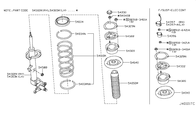 2005 Infiniti Q45 Front Suspension Diagram 3