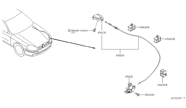 2004 Infiniti Q45 Hood Lock Control Diagram