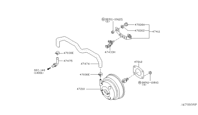 2002 Infiniti Q45 Brake Servo &             Servo Control Diagram 2