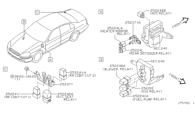 2006 Infiniti Q45 Relay Diagram 3