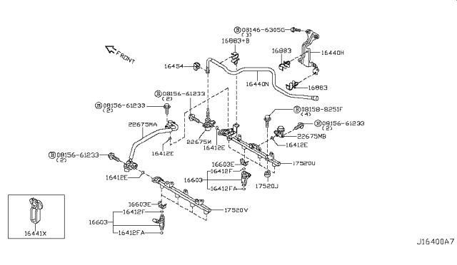 2003 Infiniti Q45 Fuel Strainer & Fuel Hose Diagram 2