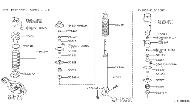 2002 Infiniti Q45 Rear Suspension Diagram 4