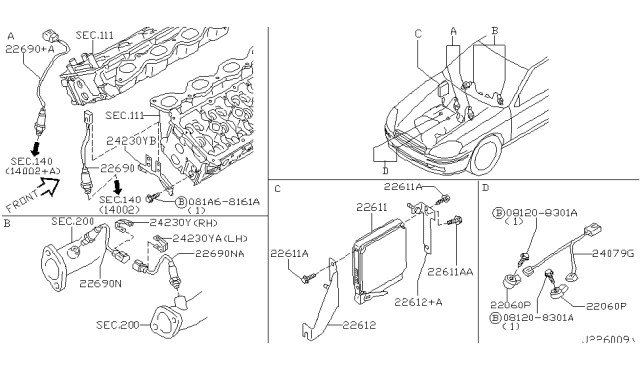 2003 Infiniti Q45 Engine Control Module Diagram 2