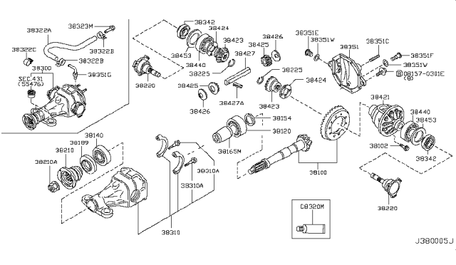 2006 Infiniti Q45 Hose-Breather Diagram for 31098-AG020