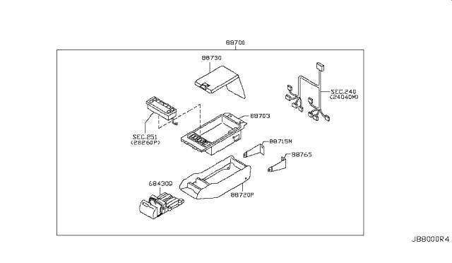 2006 Infiniti Q45 Rear Seat Diagram 3