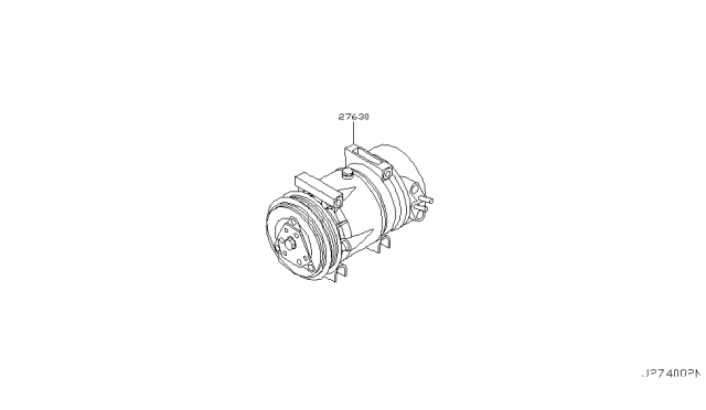 2003 Infiniti Q45 Compressor Diagram 1