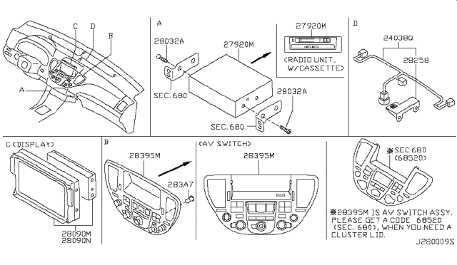 2002 Infiniti Q45 Audio & Visual Diagram 2