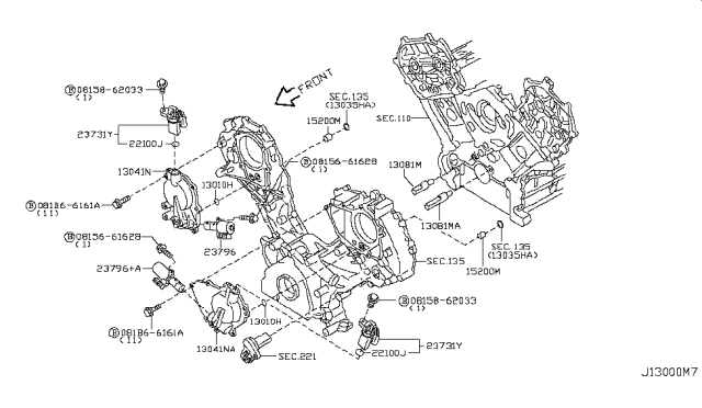 2006 Infiniti Q45 Camshaft & Valve Mechanism Diagram 3