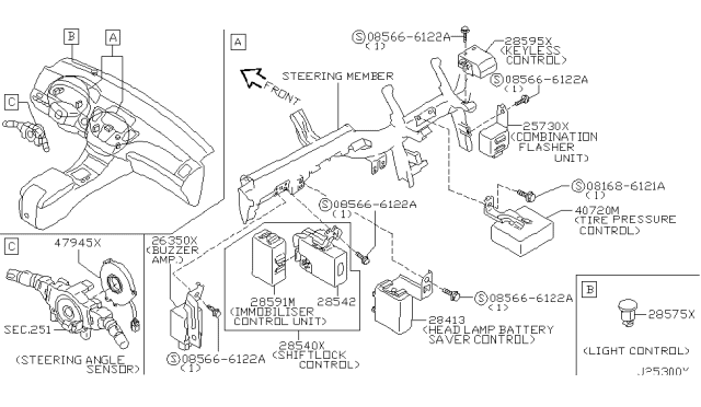 2004 Infiniti Q45 Electrical Unit Diagram 8