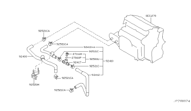 2003 Infiniti Q45 Heater Piping Diagram