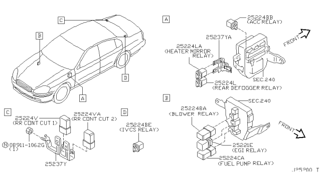 2004 Infiniti Q45 Relay Diagram 5