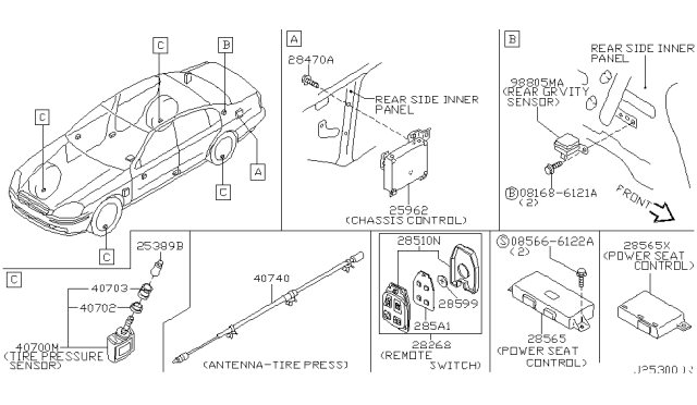 2002 Infiniti Q45 Electrical Unit Diagram 3