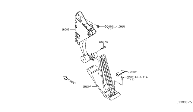 2019 Infiniti Q50 Accelerator Linkage Diagram 3