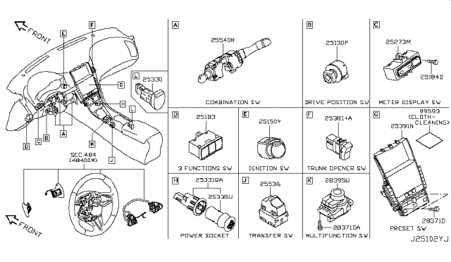 2019 Infiniti Q50 Switch Diagram 3