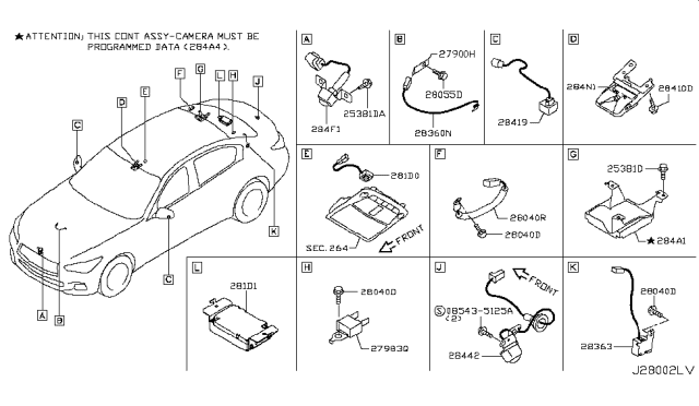 2019 Infiniti Q50 Audio & Visual Diagram 4