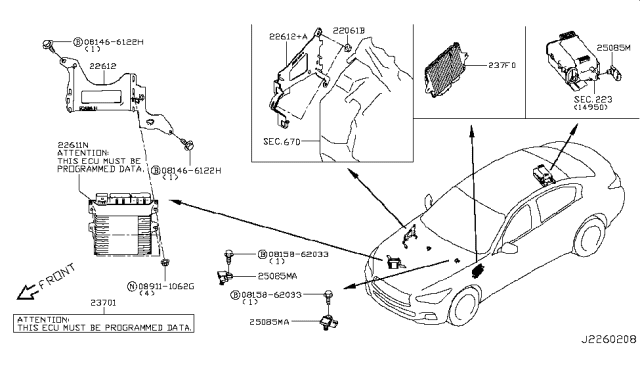 2017 Infiniti Q50 Engine Control Module Diagram 4