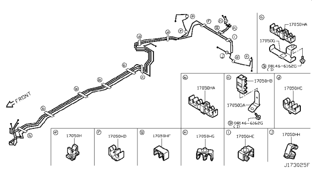 2017 Infiniti Q50 Fuel Piping Diagram 11