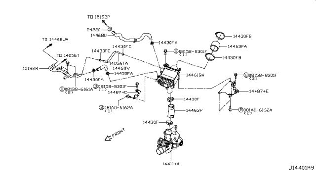 2018 Infiniti Q50 Turbo Charger Diagram 4