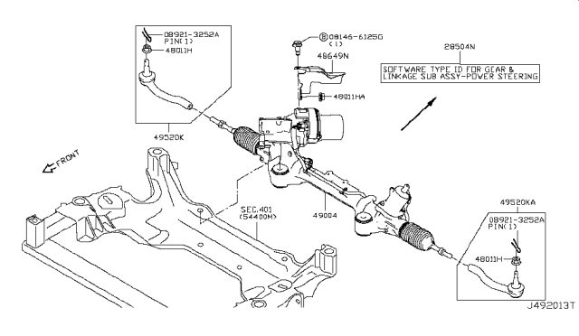 2019 Infiniti Q50 Power Steering Gear Diagram 7